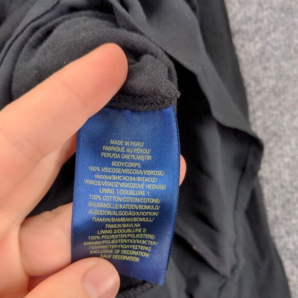 Polo Ralph Lauren Girls Pleated Top Toddler Black 4/4T Long Sleeve Overlay Hem - Picture 9 of 12